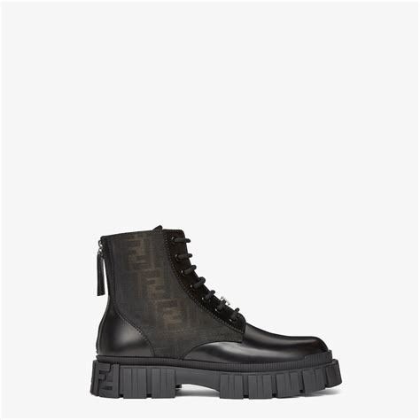 imitation botte mimitaire noir fendi